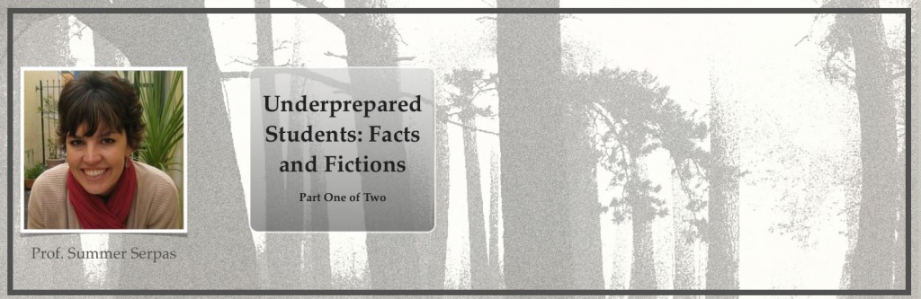 SC 41 #1 Underprepared Students: Facts and Fictions