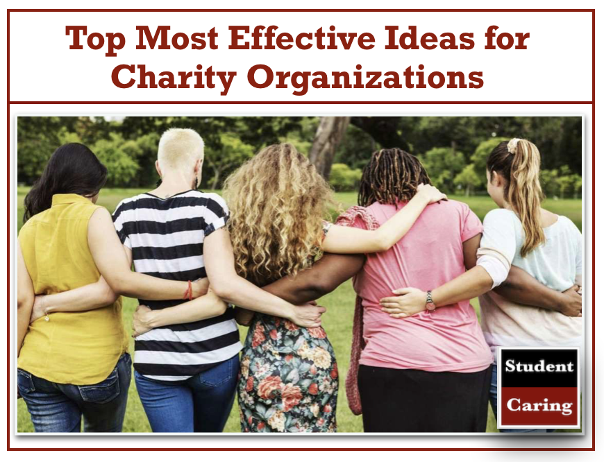 Charitable Organization Examples Top Most Effective Ideas for Charity Organizations - Student Caring ...